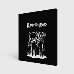Холст квадратный Radiohead bear and minotaur