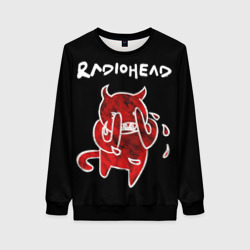 Женский свитшот 3D Radiohead red minotaur 