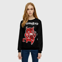 Женский свитшот 3D Radiohead red minotaur  - фото 2