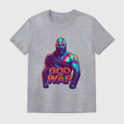 Мужская футболка хлопок God of war  Кратос