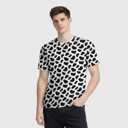 Мужская футболка 3D Далматин паттерн - фото 2