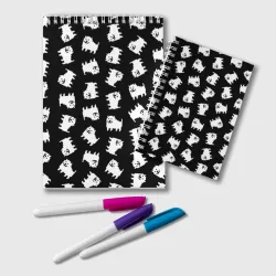Блокнот Annoying dog pattern - Undertale