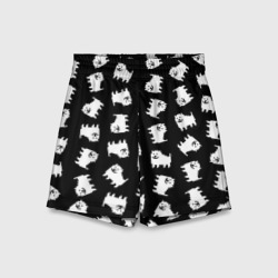 Детские спортивные шорты 3D Annoying dog pattern - Undertale