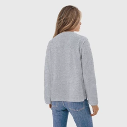 Женский лонгслив oversize хлопок Иногда отражение в зеркале более реально - фото 2