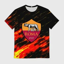 Мужская футболка 3D Romo огненные штрихи
