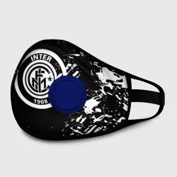 Маска из неопрена Inter белые штрихи красок