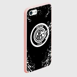 Чехол для iPhone 5/5S матовый Inter белые штрихи красок - фото 2