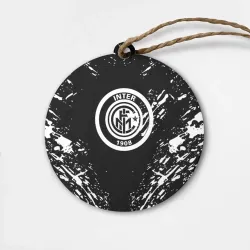 Деревянная игрушка круг Inter белые штрихи красок