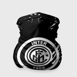 Бандана-труба 3D Inter белые штрихи красок