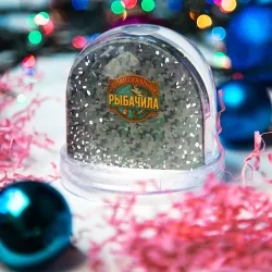 Игрушка Снежный шар Профессиональный  рыбачила  - фото 2