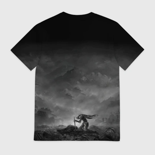 Мужская футболка 3D с принтом Elden Ring - poster, вид сзади #1