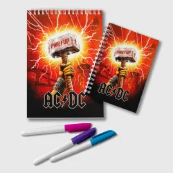 Блокнот Power up -  ACDC