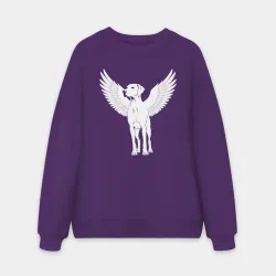 Мужской свитшот oversize без начеса хлопок Крылатый курцхаар 