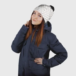 Шапка 3D c помпоном С клещами - патерн - фото 2