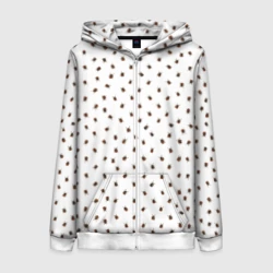 Женская толстовка 3D на молнии С клещами - патерн