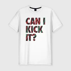Мужская футболка хлопок Slim Can i kick it