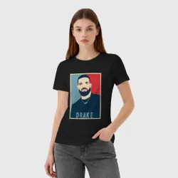 Женская футболка хлопок Rap Drake - фото 2