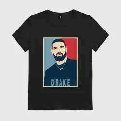 Женская футболка хлопок Rap Drake