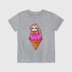 Детская футболка хлопок Ice cream sloth