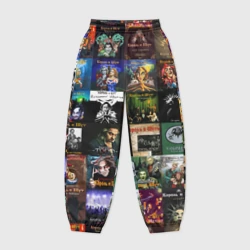 Женские джоггеры оверсайз 3D Король и Шут - обложки альбомов и песен