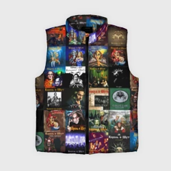 Женский жилет утепленный 3D Король и Шут - обложки альбомов и песен