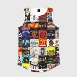 Мужская спортивная майка 3D Metallica - обложки альбомов и песен