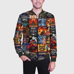 Мужской бомбер 3D Ария - обложки альбомов и песен - фото 2