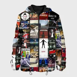Мужская куртка 3D Eminem - обложки альбомов и песен