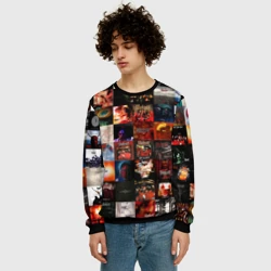 Мужской свитшот 3D Slipknot - обложки альбомов и песен - фото 2