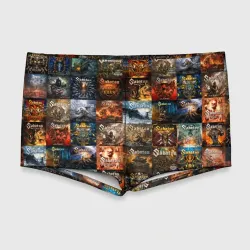 Мужские купальные плавки 3D Sabaton - обложки альбомов и песен
