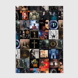 Постер Ozzy Osbourne - обложки альбомов и песен