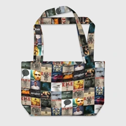 Пляжная сумка 3D Skillet - обложки альбомов и песен