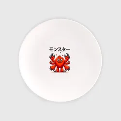 Тарелка Monster - Japanese hieroglyphs
