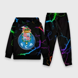 Детский костюм с толстовкой 3D Porto неоновые молнии