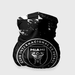 Бандана-труба 3D Inter miami краски клетка