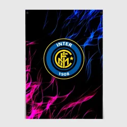 Постер Inter неоновое пламя