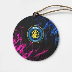 Деревянная игрушка круг Inter неоновое пламя