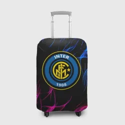 Чехол для чемодана 3D Inter неоновое пламя