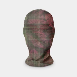 Маска карнавальная 3D Сумрачный паттерн  с зелёными всплохами 