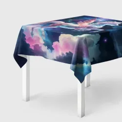 Скатерть 3D Космический единорог, AI+Ps