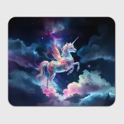 Прямоугольный коврик для мышки Космический единорог, AI+Ps