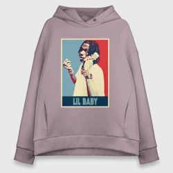 Женское худи Oversize хлопок Lil Baby rapper