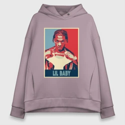 Женское худи Oversize хлопок Lil Baby