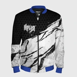 Мужской бомбер 3D Ария - белый потертый