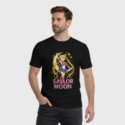 Мужская футболка хлопок Sailor  Moon - фото 2