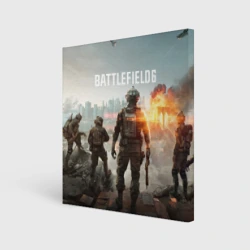 Холст квадратный Битва за Бруклин из Battlefield 6