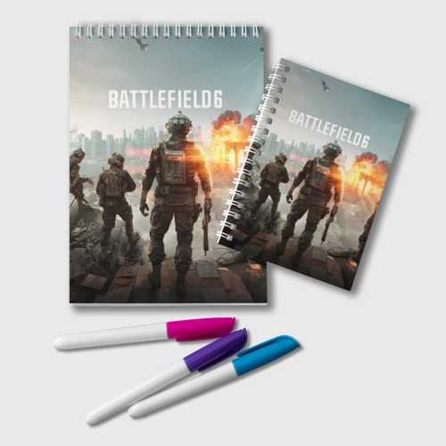 Блокнот Битва за Бруклин из Battlefield 6