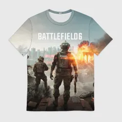 Мужская футболка 3D Битва за Бруклин из Battlefield 6