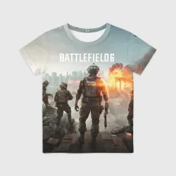 Детская футболка 3D Битва за Бруклин из Battlefield 6