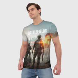 Мужская футболка 3D Битва за Бруклин из Battlefield 6 - фото 2